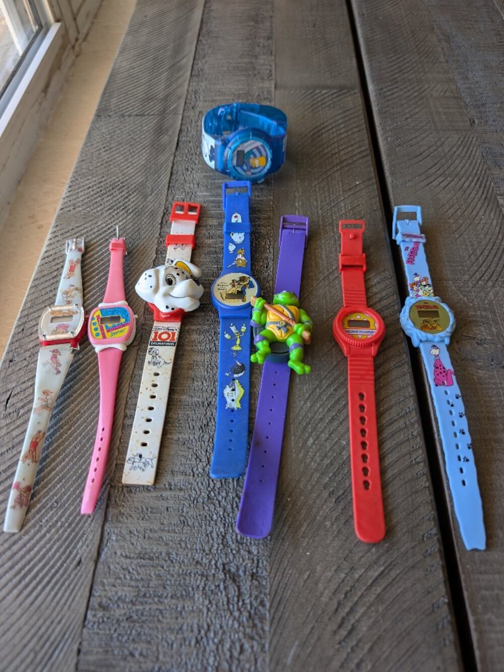 Vintage Disney 90s Nostalgia Watches TMNT 101 Dalmatians Barbie